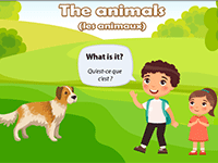 Apprendre le nom des animaux en anglais, jeu en ligne, CP, CE1