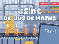 Jeu de maths amusant en ligne, additions, soustractions, divisions, multiplications, CE2, CM1, CM2