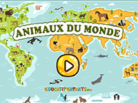 Les animaux du monde, jeu éducatif en ligne