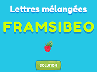 Vocabulaire et orthographe, jeu de lettres en ligne